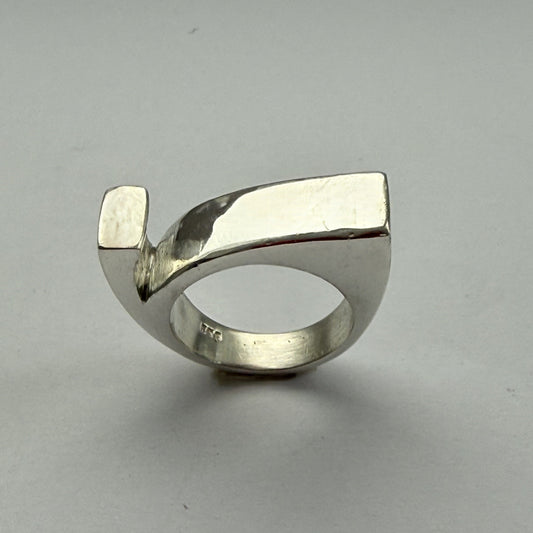 Anillo Orgánico I — Plata hecho a mano