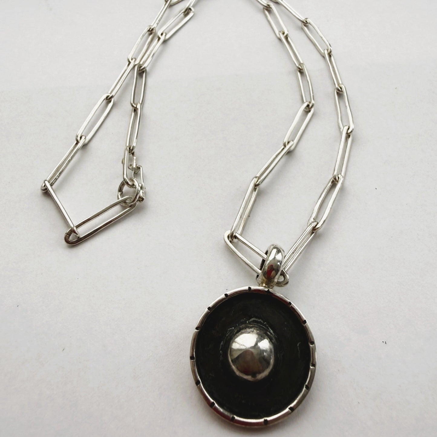 Collar Luna Sol — Plata hecho a mano