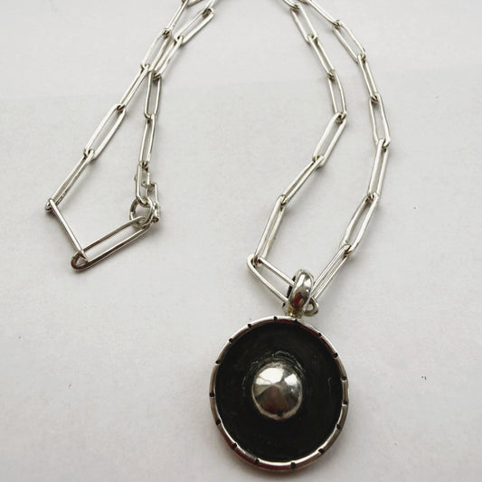Collar Luna Sol — Plata hecho a mano