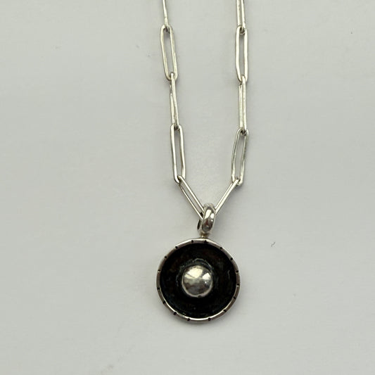 Collar Luna Sol — Plata hecho a mano